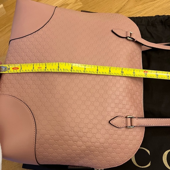GENUINE, NEW! NEVER USED!! Gucci satchel in dusty pink. - Picture 14 of 15